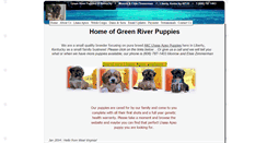 Desktop Screenshot of greenriverpuppies.com