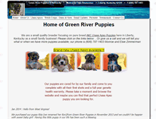 Tablet Screenshot of greenriverpuppies.com